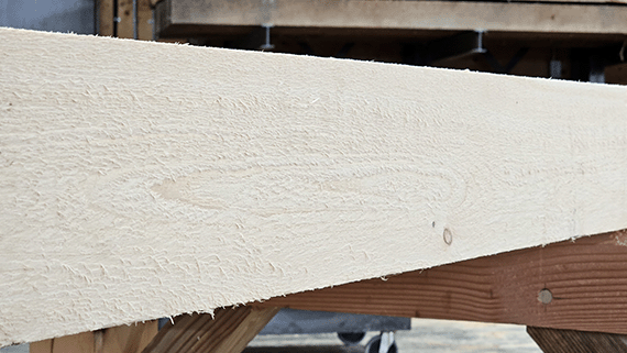 Rough sawn timber